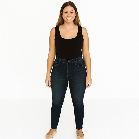 Levi’s Signature Bootcut Jeans 12 Blue Mid Rise Stretch Denim Classic Fit Women - Picture 1 of 16
